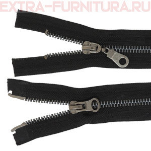 Молния Металл Т5 2 замка, 85 см, оксид *