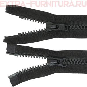 Молния Трактор Т8  2 замка 65 см, цв.322 черный