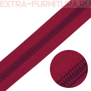 Молния рулонная спираль тип Т5, цв.163 св.бордо, пл.13 гр/м