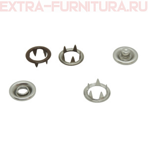 Кнопка рубашечная 9,5мм кольцо, цв.301  коричневый глянцевый (уп.1440шт) Buttoni