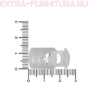 Фиксатор цилиндр, цв.прозрачный, арт.8986, уп.500шт