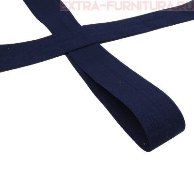 Резинка окантовочная 20мм цв.061 темно-синий, матовая уп. 50м