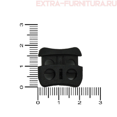 Фиксатор - овал 2 отверстия, арт.107Х, "Сова" цв.черный, уп.500шт, кл.А