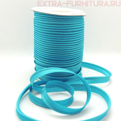 Кант атласный 12 мм, 72 ярда, цв. 131 бирюзовый ЕВРО