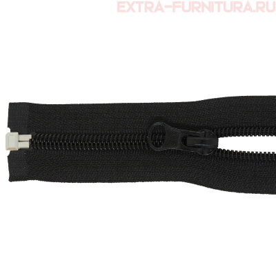 Молния Спираль разъемная дл. 80см, Т5, цв. черный LOGO
