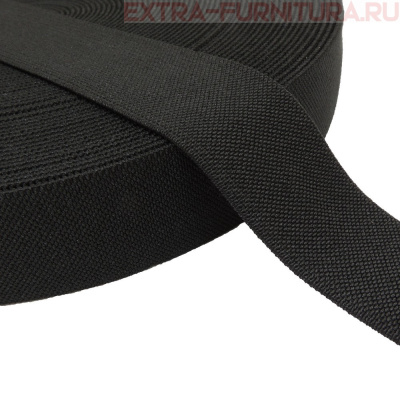 Резинка помочная 30мм, черный (уп.- 30м*10 уп)Б