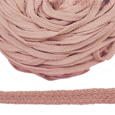 Шнур 34Ф плоский шир.7мм, цв.розовый 18, уп.200м