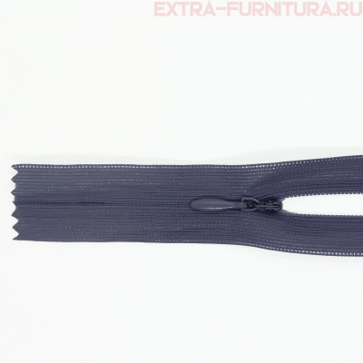 Молния потайная  № 3, 20 см, цв. 312 темно-серый п/э пл.9,3 гр/м