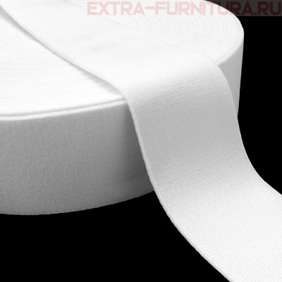 Резинка башмачная белая 50 мм (уп.25м*10уп.)