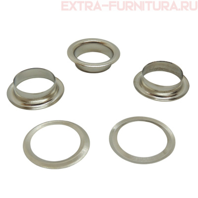 Люверсы 12 мм, (12мм h=4,5 mm.) № 26, никель (уп.250шт) TBY.2092 