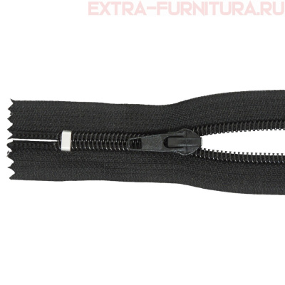 Молния спираль обувная Т7, дл.30 см, цв.322 черный